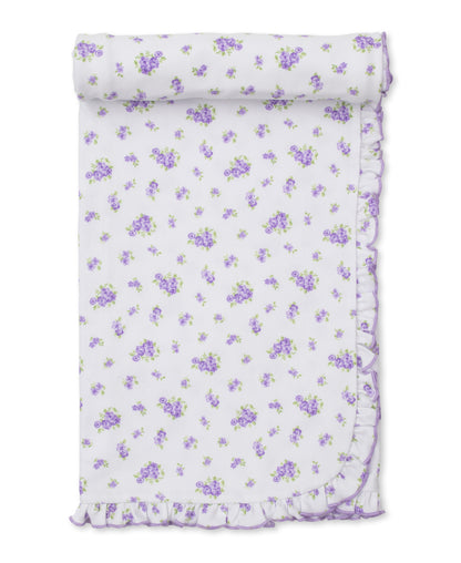 Roses & Blooms Blanket - Lilac