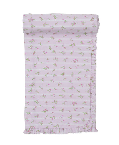 Ribbon Stripe Bouquets Blanket