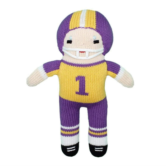 Football Player Crochet Doll