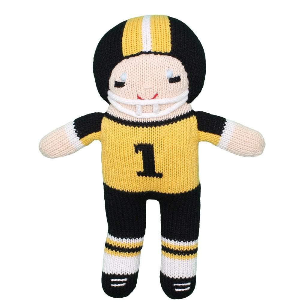 Football Player Crochet Doll